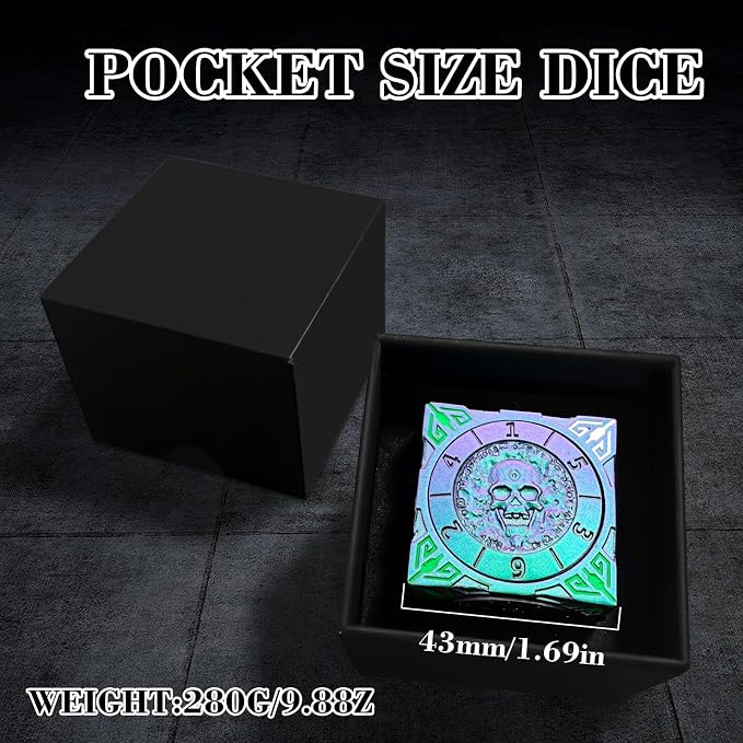 Spinner Dice 7-in-1 Metal DND Set – Premium Copper RPG Dice - Image 6