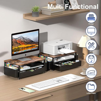 Desk Organizer and Accessories, Computer Monitor Stand Riser - Image 5
