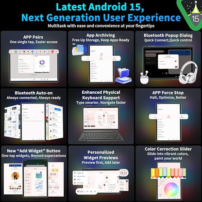 2025 Android 15 Tablet with Keyboard, 24GB+128GB+2TB Expand, 10.1 Inch - Image 4