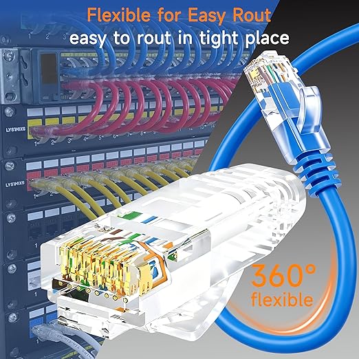 Cat6 Ethernet Cable 0.5 ft - 10G Network Patch Cable - Image 3