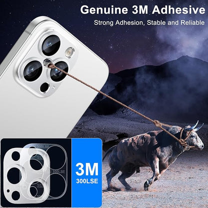 Esanik Upgrade 2 Pack for iPhone 16 Pro/iPhone 16 Pro Max Camera Lens Protector - Image 5
