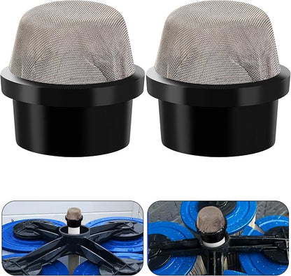 DECOHS 2 Pcs 190106Z Air Bleeder Screen Cap- Stainless Steel Screen Filter Cap by DECOHS