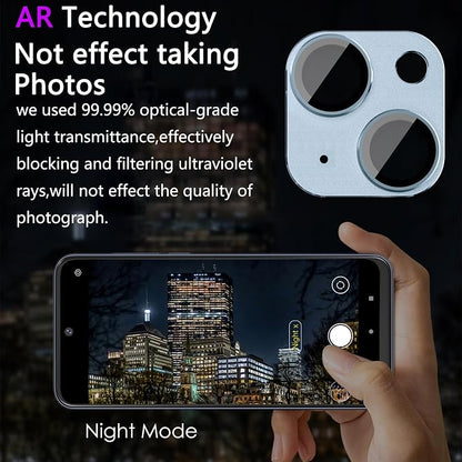 2 Pack Camera Lens Protector for iPhone 14 / iPhone 14 Plus, AR Tempered Glass - Image 3