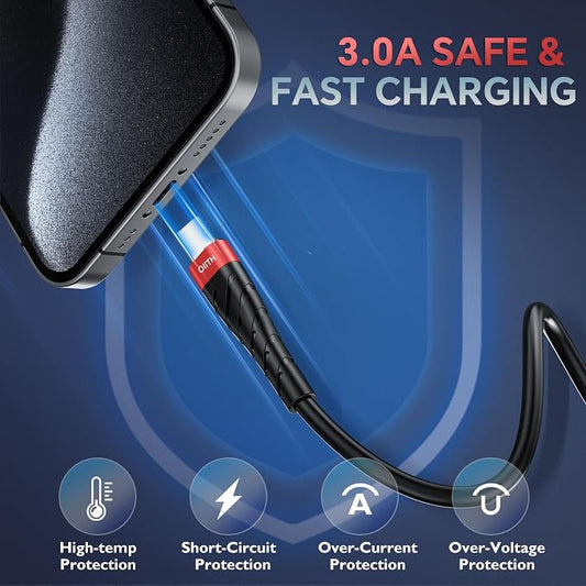 OIITH USB C Cable, USB A to USB C 3A Fast Charging Phone USB Type-C Charge - Image 2