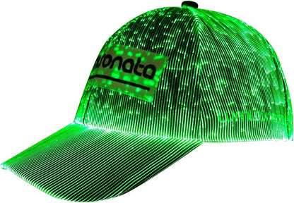 lumisonata LED Cap Fiber Optic Hat EDM Baseball Caps Light Up 7 Colors Glowing by LUMISONATA