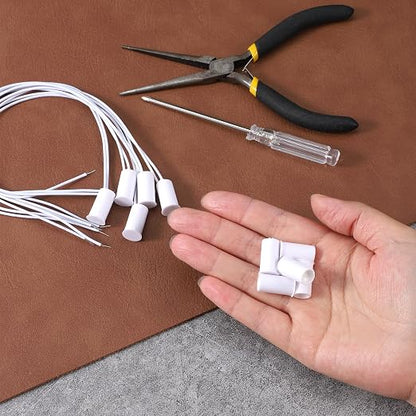 5 Sets Magnetic Door Switch RC-33 NC Recessed Wired Security Window Door Sensor - Image 4