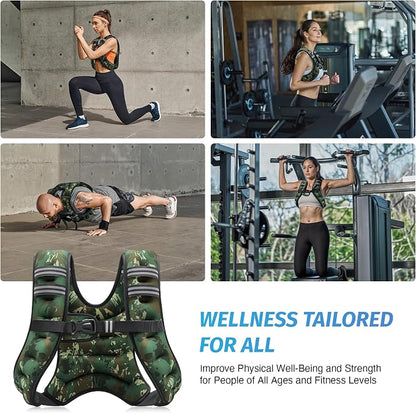 ZELUS Weighted Vest, 6lb/8lb/12lb/16lb/20lb/25lb/30lb Weight Vest - Image 6