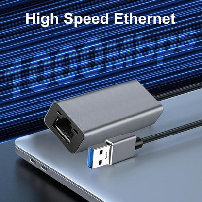 USB to Ethernet Adapter, Portable 1-Gigabit Network Hub, 10/100/1000 Mbps - Image 3