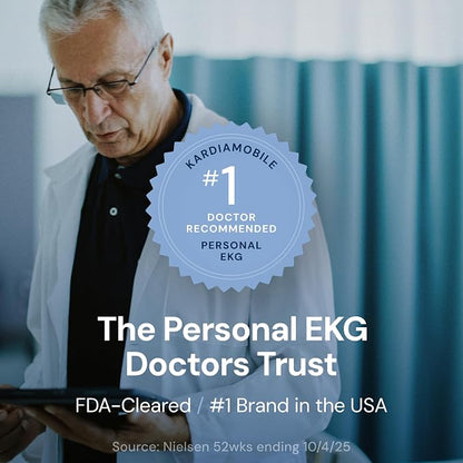 KardiaMobile 1-Lead EKG Monitor, Medical-Grade FDA-Cleared Personal Heart - Image 8