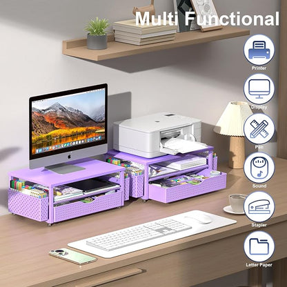 Desk Organizer and Accessories, Computer Monitor Stand Riser - Image 4