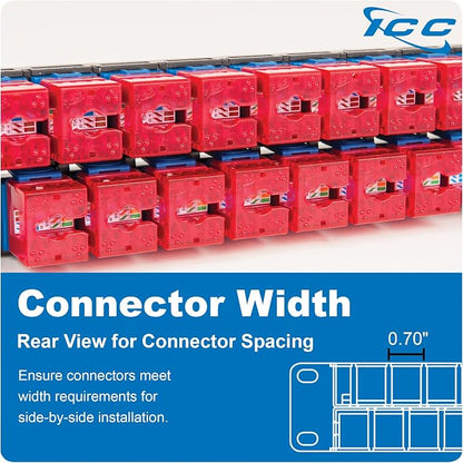 ICC 48 Port Blank Keystone 1U Patch Panel - Image 6