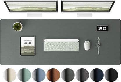 Aothia Leather Desk Pad Protector, Office Desk Mat, Large Mouse Pad, Laptop by Aothia