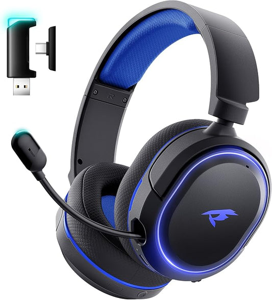 Wireless Gaming Headset, 7.1 Surround Sound, 2.4GHz USB Gaming Headphones by Valorise
