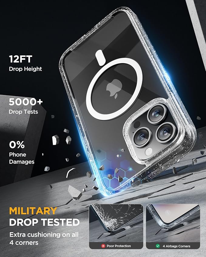Miracase Magnetic for iPhone 15 Pro Case Full-Body Phone case - Image 4