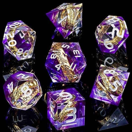 Magic Golden Ring DND Dice Set - Image 2