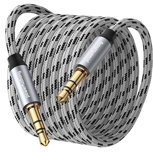 Aux Cable, 3.5 mm Male to Male Braided Auxiliary Cord Compatible by Unknown