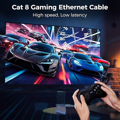 Cat 8 Ethernet Cable 150FT, High-Speed Braided Internet Cable Network Cord - Image 3