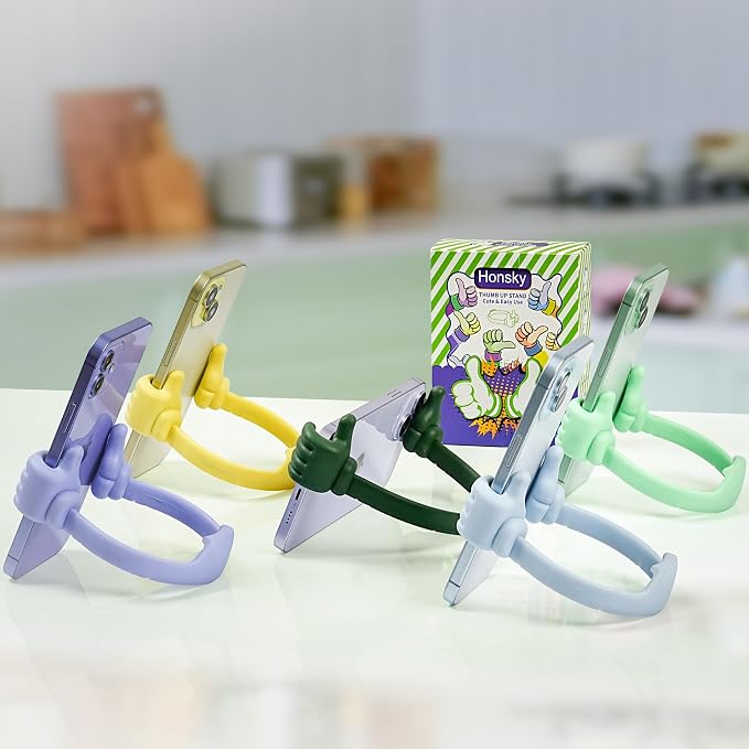 Honsky Thumbs up Cell Phone Stand, Stocking Stuffers Idea, Ok Stand Tablet - Image 2