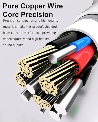 2 Pack Lightning to 3.5mm Headphone Jack Adapter, 2 in 1 Headphone Adapter Aux - Image 3