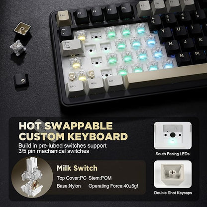 YUNZII B75 Mechanical Keyboard, 75% Layout - Image 5