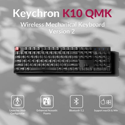 Keychron K10 Full Size Layout White LED Backlit Hot-Swappable Mechanical - Image 2