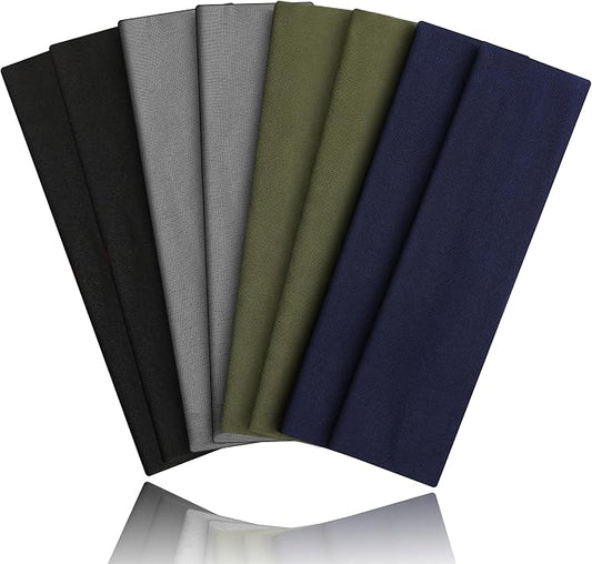 8PCS Summer-Exclusive Non Slip Sports Elastic Soft Running Fashion Headbands by VANRUIDFashionSportHeadbands