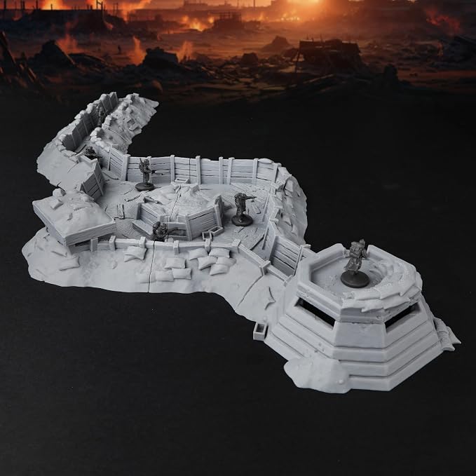AUSPDICE RPG Terrain AF695 Trench Set – Modular Defensive Position - Image 9