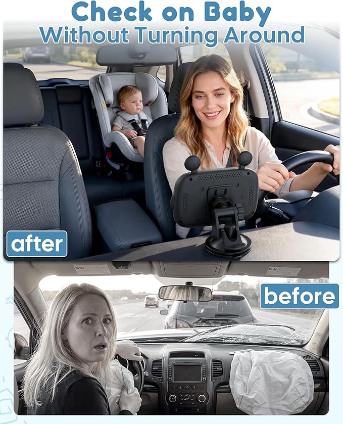 HD 1080P Day & Night Vision Car Seat Camera - Image 2