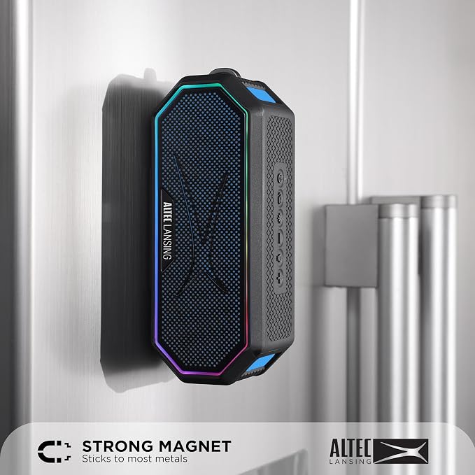 Altec Lansing Magnetic Bluetooth Speaker HYDRAJOLT 2.0, Waterproof IP67 - Image 3