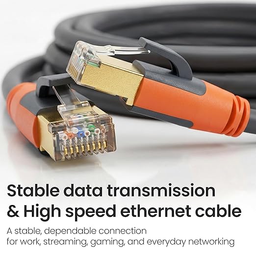 Cat 8 Ethernet Cable 30ft, High Speed LAN Cables 40Gbps 2000MHz Shielded - Image 2
