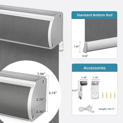 SmartWings Motorized Roller Shades 5% Openness Work - Image 7