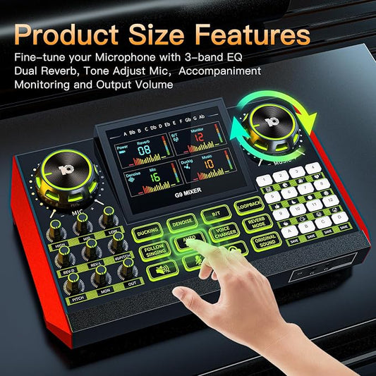 Audio mixer, suitable for live streaming, and gaming on computer/phone; - Image 2