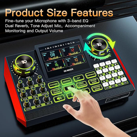 Audio mixer, suitable for live streaming, and gaming on computers/phones; - Image 2