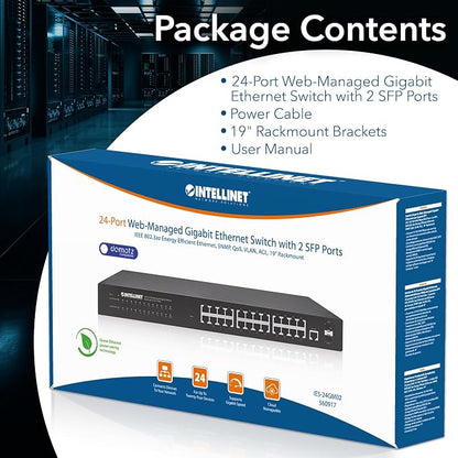 Intellinet 24 Port Web Managed Gigabit Ethernet Switch - Image 7