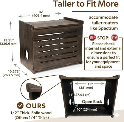 Wooden WiFi Router Storage Box - Image 3