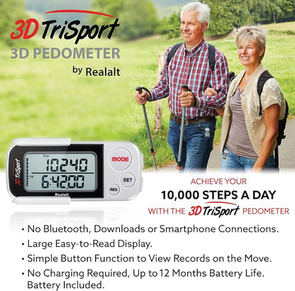 Realalt 3DTriSport 3D Walking Pedometer - Image 6