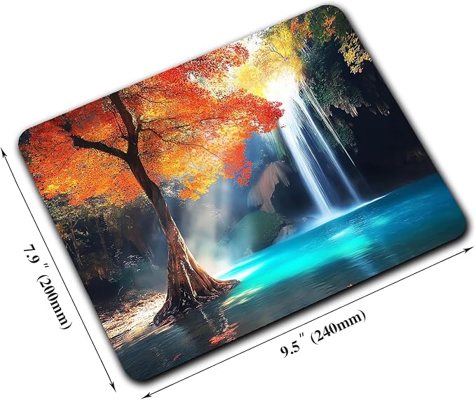 Aesthetic Natural Lake Forest Custom Mouse Pad - Image 2
