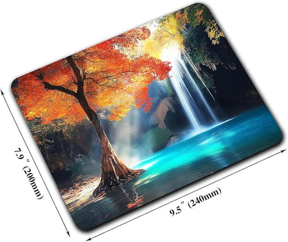 Aesthetic Natural Lake Forest Custom Mouse Pad - Image 2