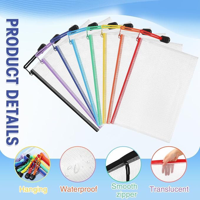 Jetec 32 Pcs Mesh Zipper Bags Toy Storage Bikini Organizer Bag Bolsas Para - Image 3