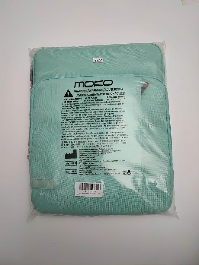 MoKo Laptop Sleeve Bag for 13.3-14 Inch, Notebook Carrying Case - Image 10