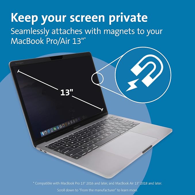Kensington MP13 Magnetic Macbook Pro Privacy Screen - Image 2