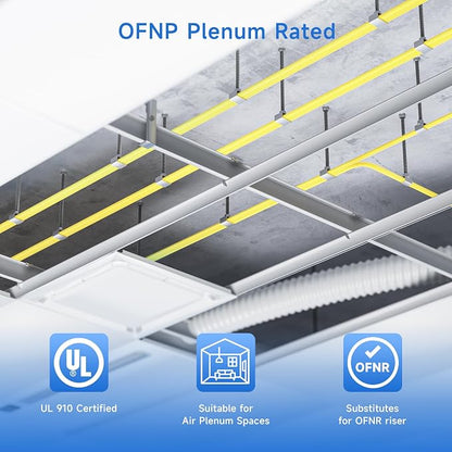 Cable Matters Plenum Rated Duplex OS2 Single Mode Fiber Optic Patch Cable - 3m - Image 3