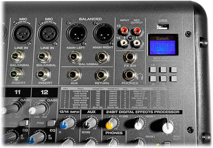 Rockville RPM1470 6000W Peak 14-Channel Powered Mixer, 750W RMS x 2 at 4 Ohm - Image 6