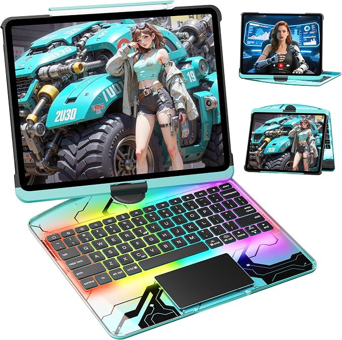 KITONE Transparent Case with Wireless Keyboard only by Unknown
