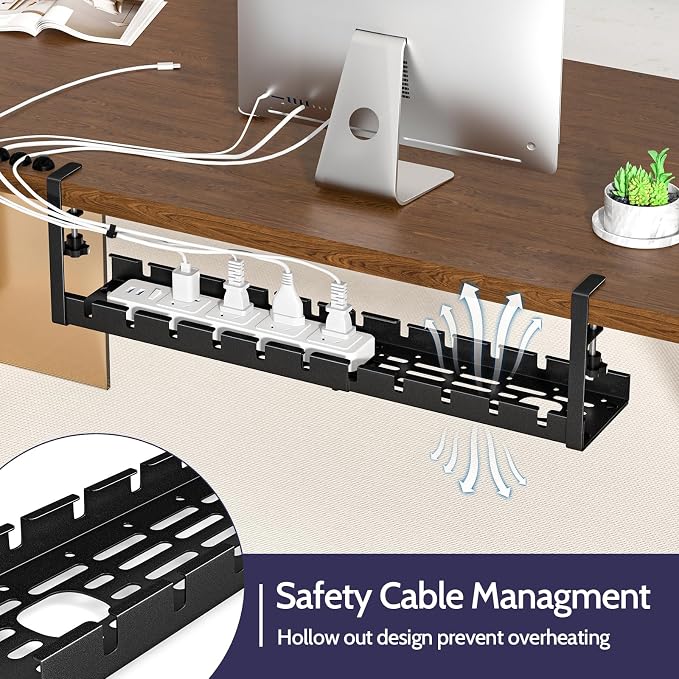 Shikha 2 Pack Cable Management Under Desk, 15.7"-31" Retractable Cable - Image 7