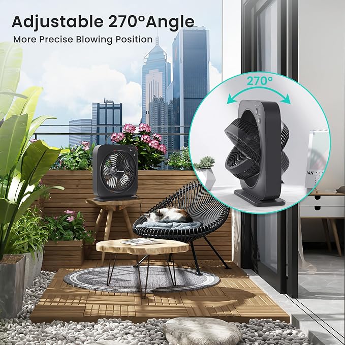 AMACOOL Table Fan, 12 inch Box Fan - Image 5