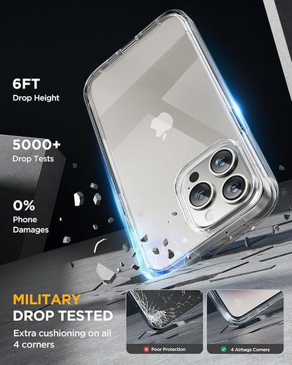 Miracase for iPhone 15 Pro Case, Full-Body Clear Bumper Phone case - Image 3