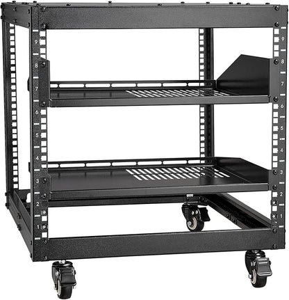 VEVOR 9U Open Frame Server Rack, Free Standing or Wall Mount Network Server Rack by VEVOR