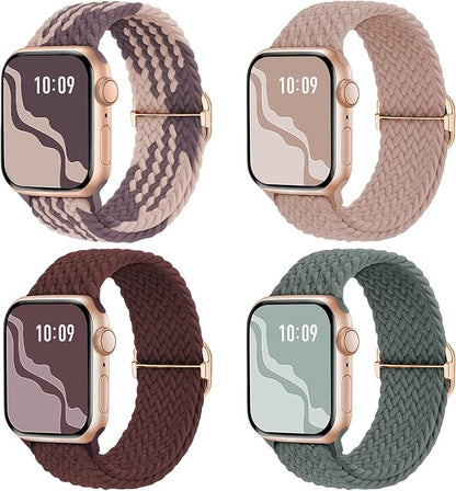 4 Pack Braided Stretchy Bands Compatible by Suitisbest
