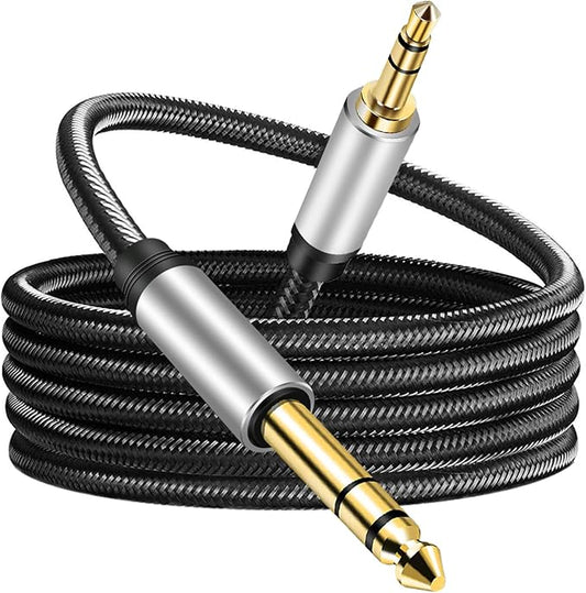 3.5 mm to 6.35 mm Audio Cable 40Ft by Unknown